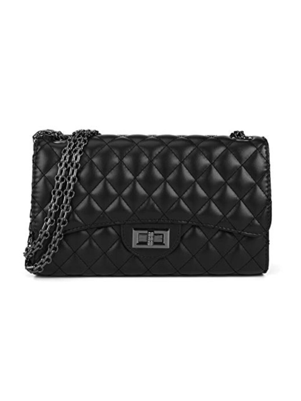 Gladdon Quilted Crossbody Bag Chain Strap Shoulder Purse